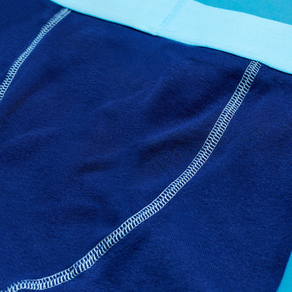 The Everyday Blues Pack;@A Boys Cotton Boxer Brief Underwear 6-Pack in The Everyday Blues Pack
