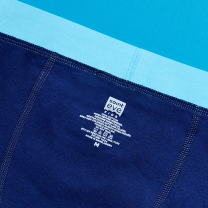 The Everyday Blues Pack;@A Boys Cotton Boxer Brief Underwear 6-Pack in The Everyday Blues Pack

