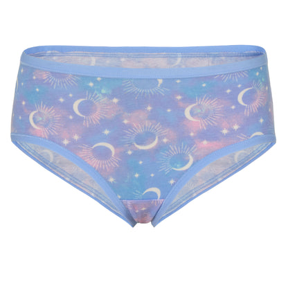 Celestial Dreamer Pack;@A Girls Cotton Brief Underwear 6-Pack in Celestial Dreamer Pack
