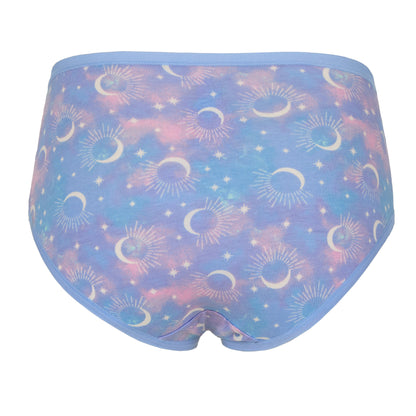Celestial Dreamer Pack;@A Girls Cotton Brief Underwear 6-Pack in Celestial Dreamer Pack
