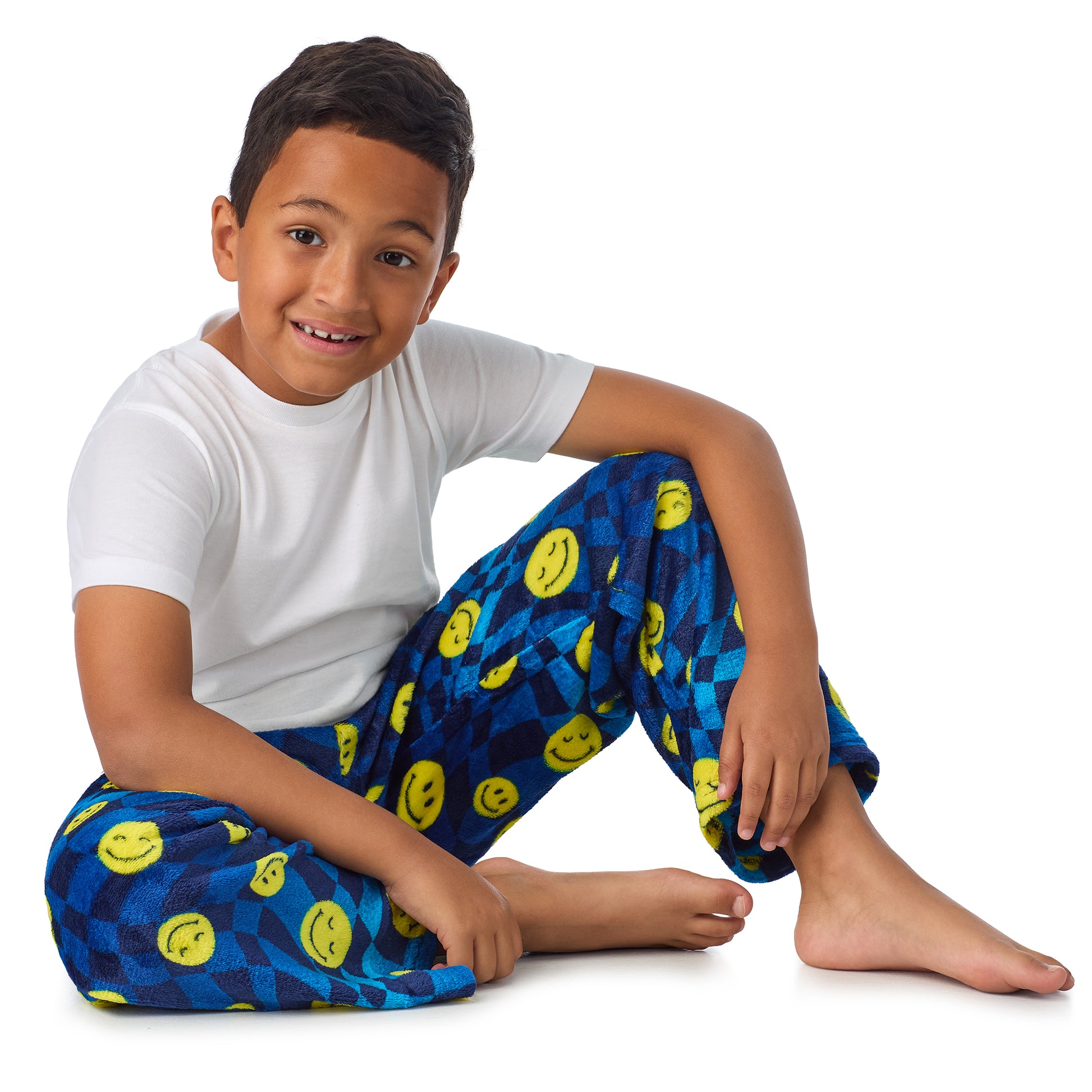 Midnight Mood;@A boy wearing 2 Pack Fuzzy PJ Pants 