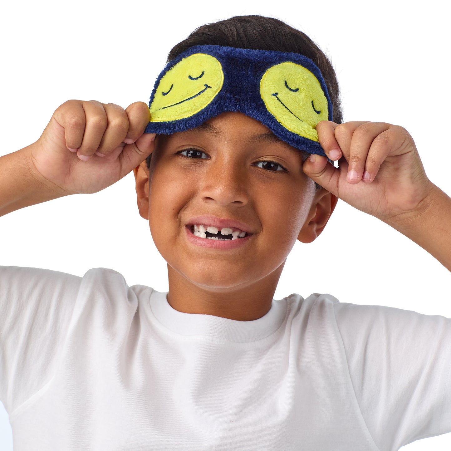 Midnight Mood;@A boy wearing 2 Pack Fuzzy PJ Pants with Eye Mask