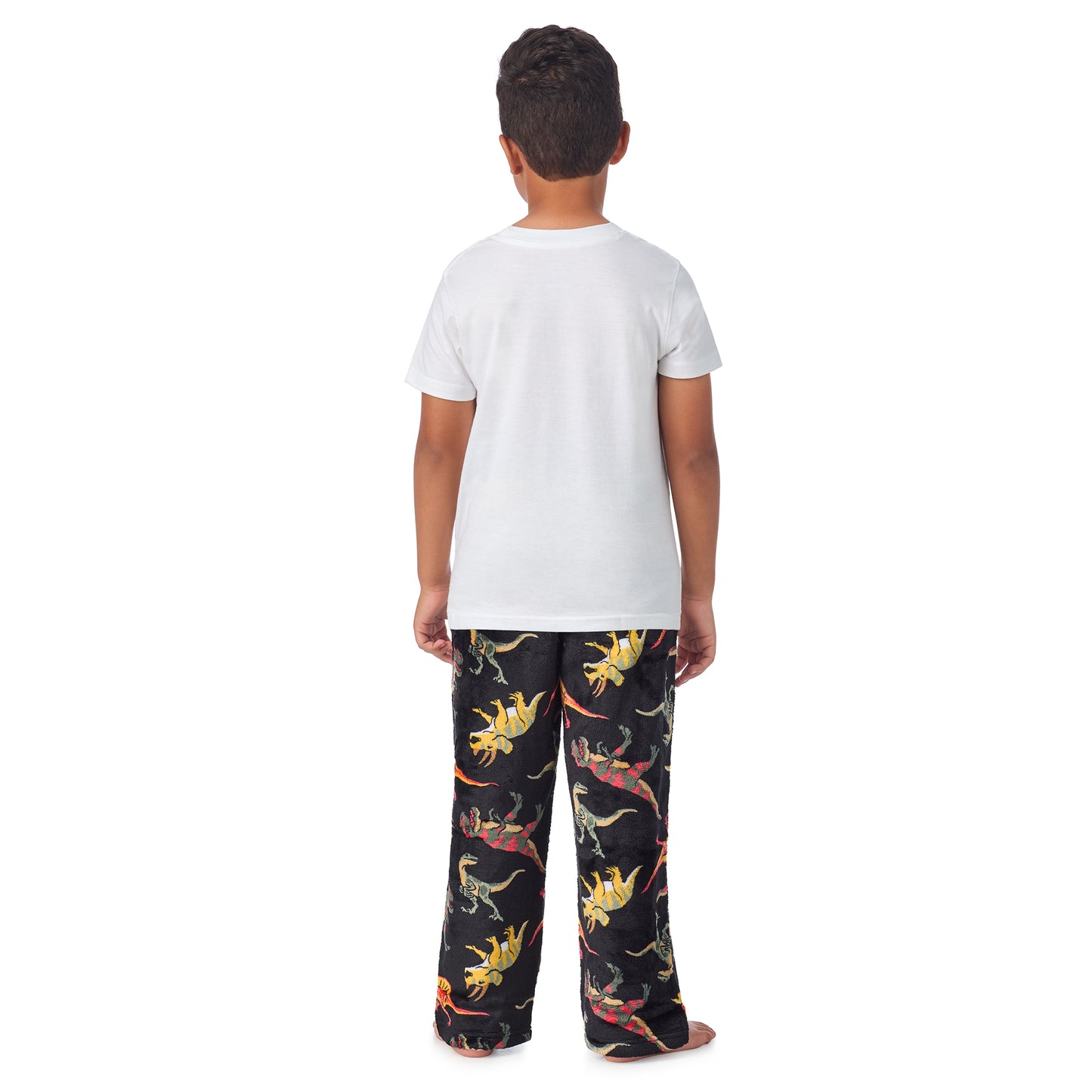 Jurassic Jungle;@A boy wearing 2 Pack Fuzzy PJ Pants 