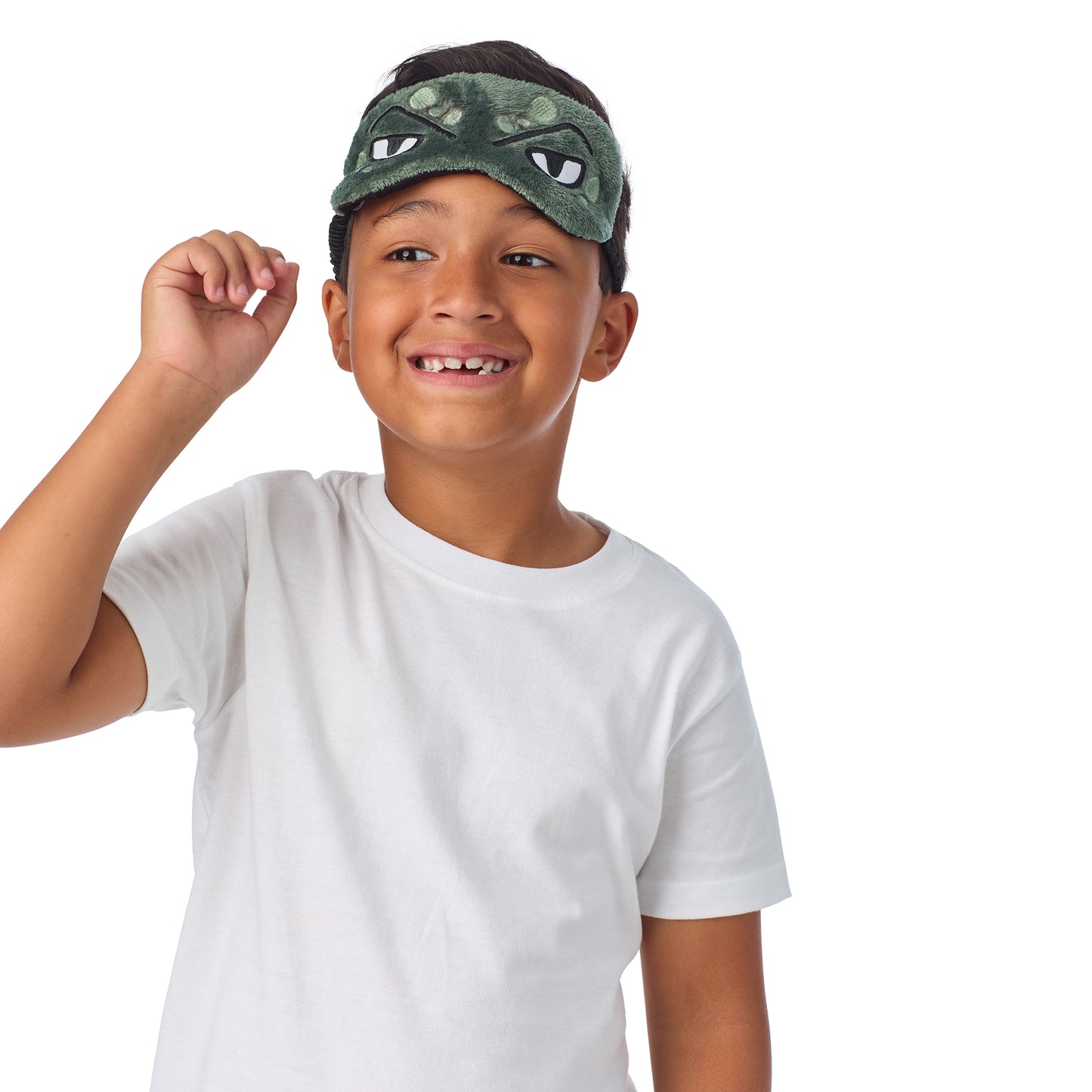 Jurassic Jungle;@A boy wearing 2 Pack Fuzzy PJ Pants with Eye Mask