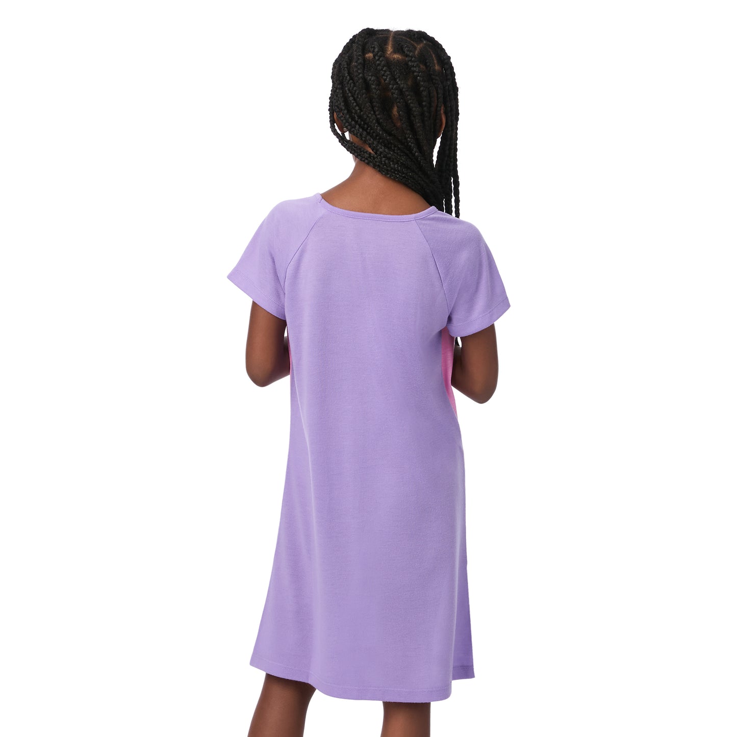 Snuggle Bug;@A girl is wearing Snuggle Bug Short Sleeve Nightgown