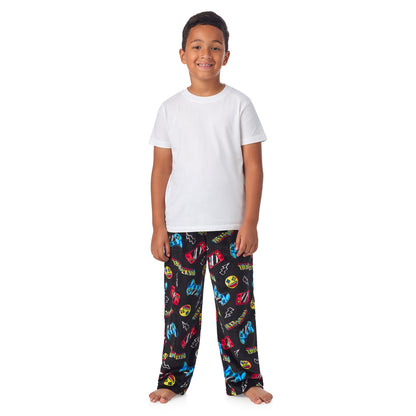Power-up Blue;@A boy wearing 2 Pack Fuzzy PJ Pants