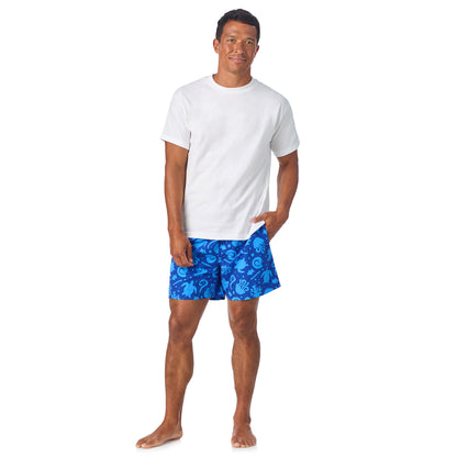 Deep Dive Navy;@A Man wearing Swim Trunk in Deep Dive Navy