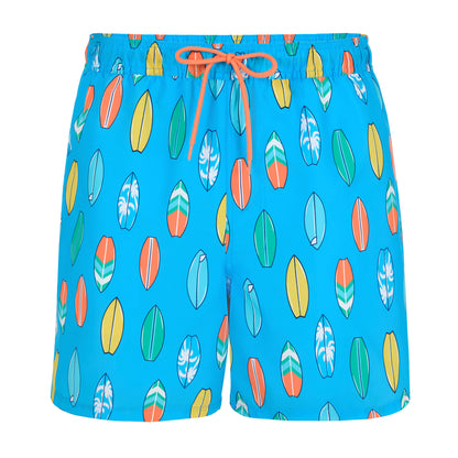 Beach Rider Blue;@A Men's Swim Trunk in Beach Rider Blue

