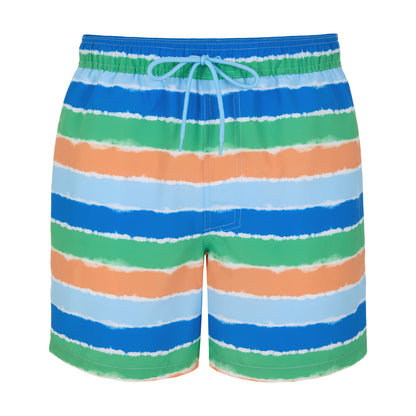 Ride the Wild Stripe;@A Men's Swim Trunk in Ride the Wild Stripe
