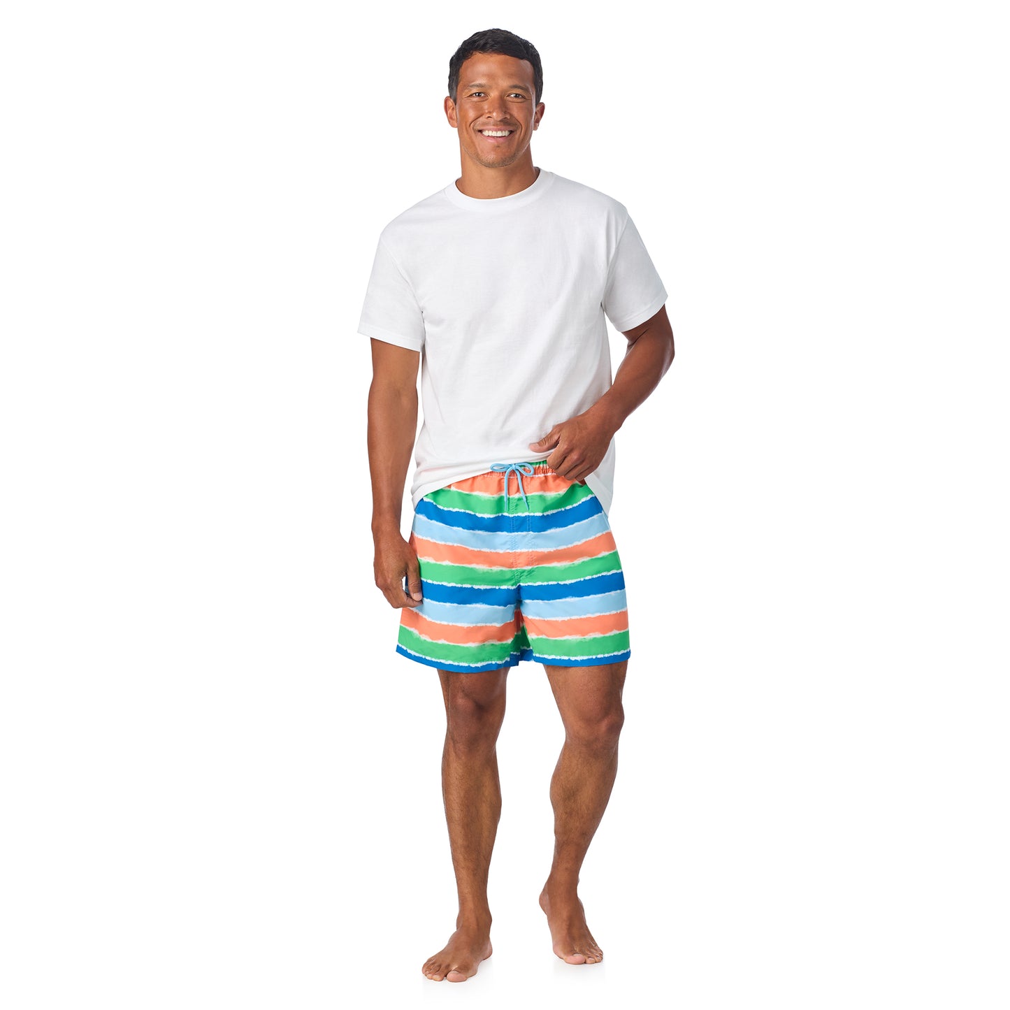 Ride the Wild Stripe;@A man wearing Swim Trunk in Ride the Wild Stripe
