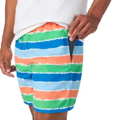 Ride the Wild Stripe;@A man wearing Swim Trunk in Ride the Wild Stripe
