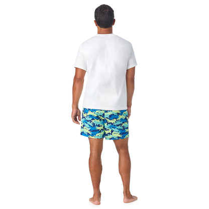 Gator Camo;@A man wearing Swim Trunk in Gator Camo
