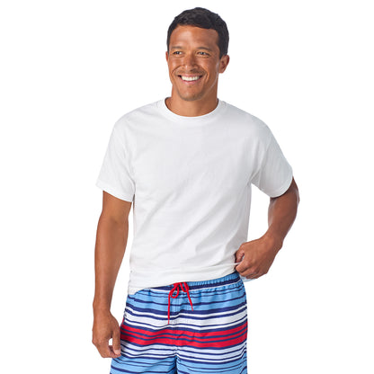 Set Sail Stripe;@A man wearing Swim Trunk in Set Sail Stripe
