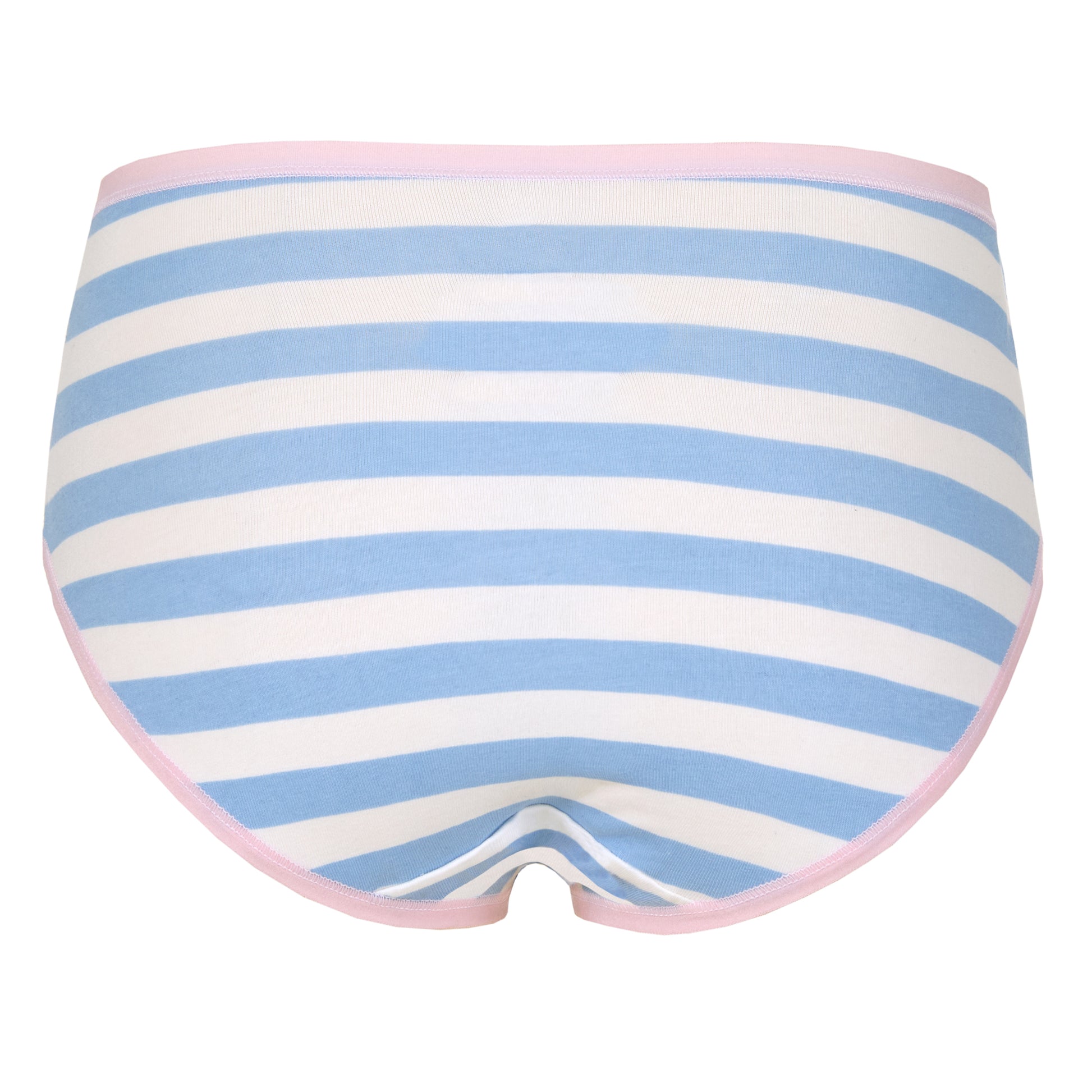 Sugar Stripe Pack;@A Girls Cotton Brief Underwear 6-Pack in Sugar Stripe Pack
