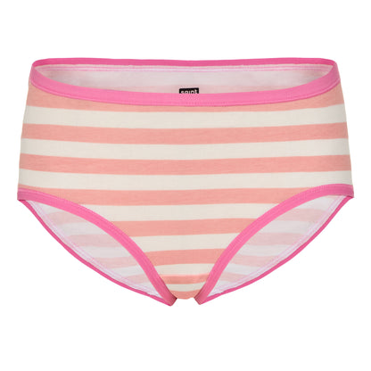Sugar Stripe Pack;@A Girls Cotton Brief Underwear 6-Pack in Sugar Stripe Pack
