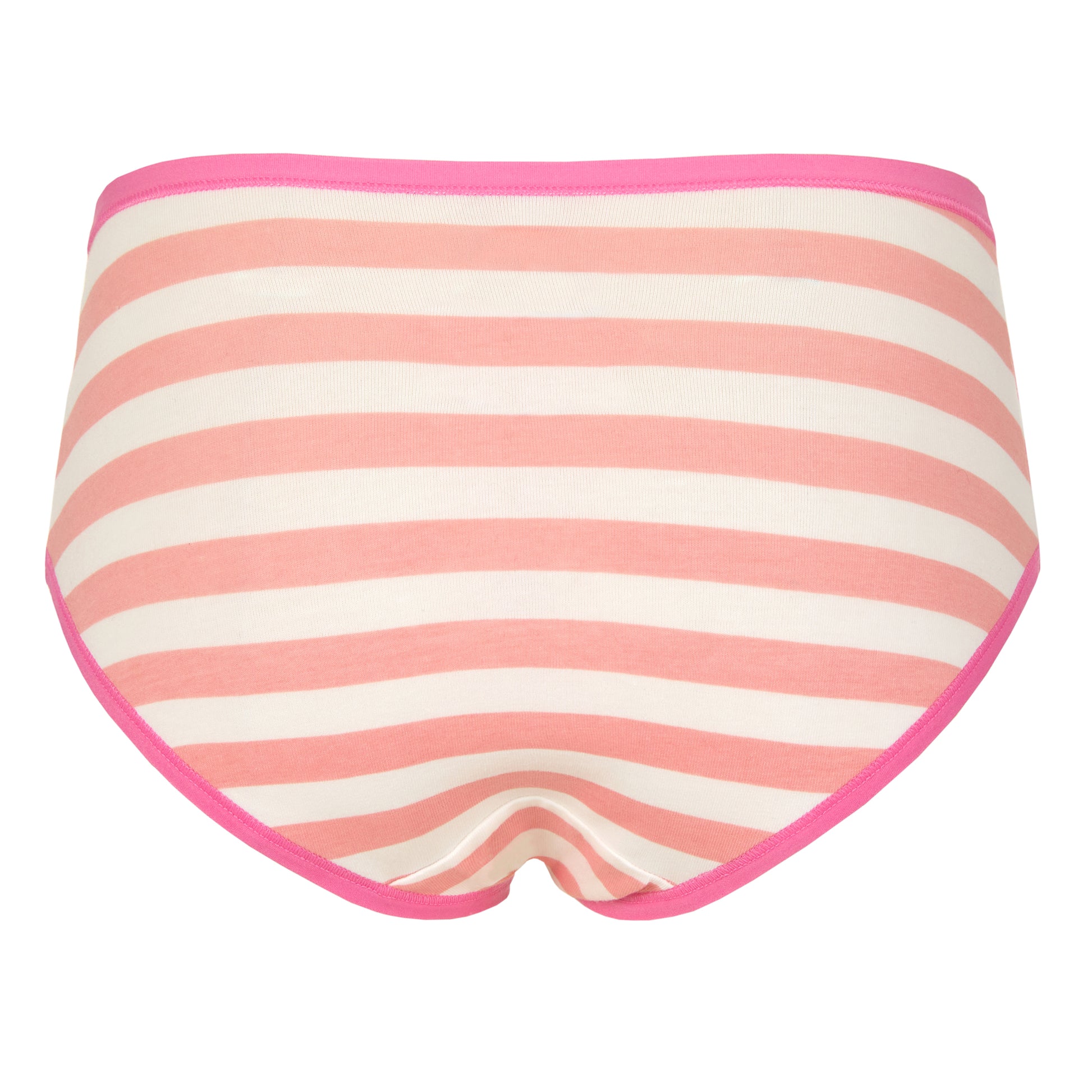 Sugar Stripe Pack;@A Girls Cotton Brief Underwear 6-Pack in Sugar Stripe Pack
