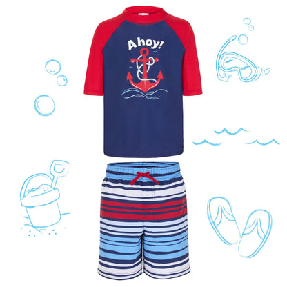 Boys' Short Sleeve Rashguard Set