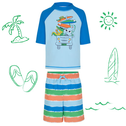 Boys' Short Sleeve Rashguard Set