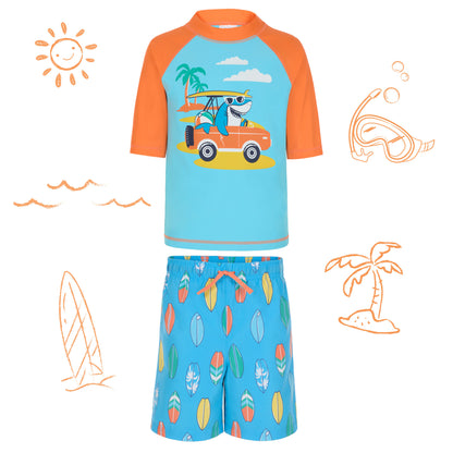 Boys' Short Sleeve Rashguard Set
