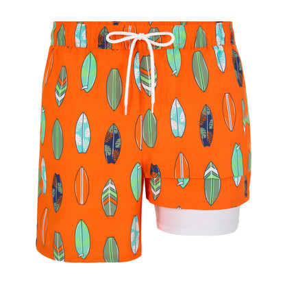 Coastal Tangerine;@A Men's Swim Trunk in Coastal Tangerine
