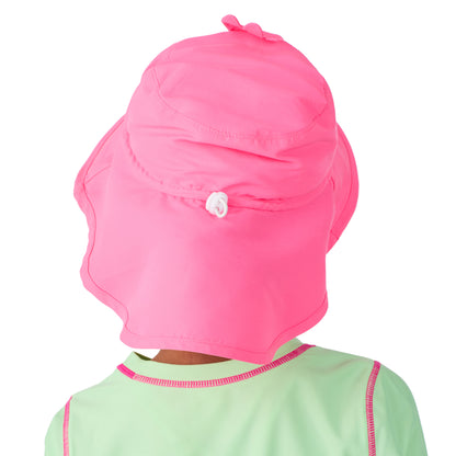 Freda The Flamingo;@A girl wearing UPF 50 Sun Hat in Freda the Flamingo