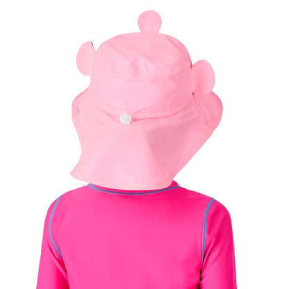 Pearl The Pufferfish;@A girl wearing UPF 50 Sun Hat in Pearl the Pufferfish
