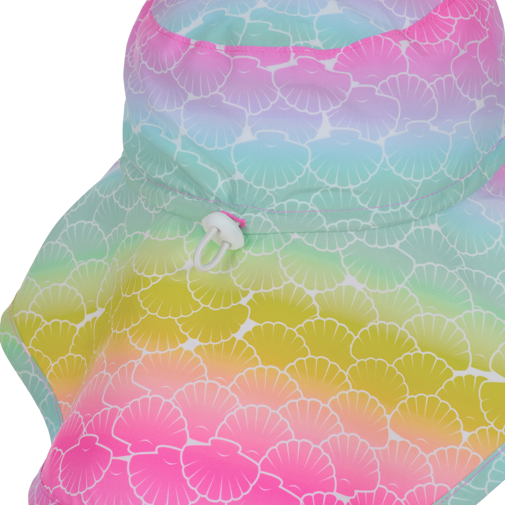 Rainbow Seashells;@A UPF 50 Sun Hat in Rainbow Seashells
