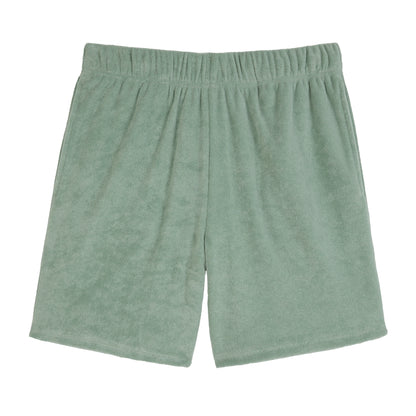 Savannah Moss;@A Men's Terry Polo Short Set in Savannah Moss
