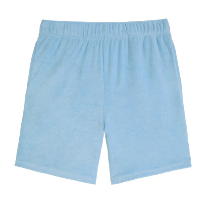 Malibu Tide;@A Men's Terry Polo Short Set in Malibu Tide
