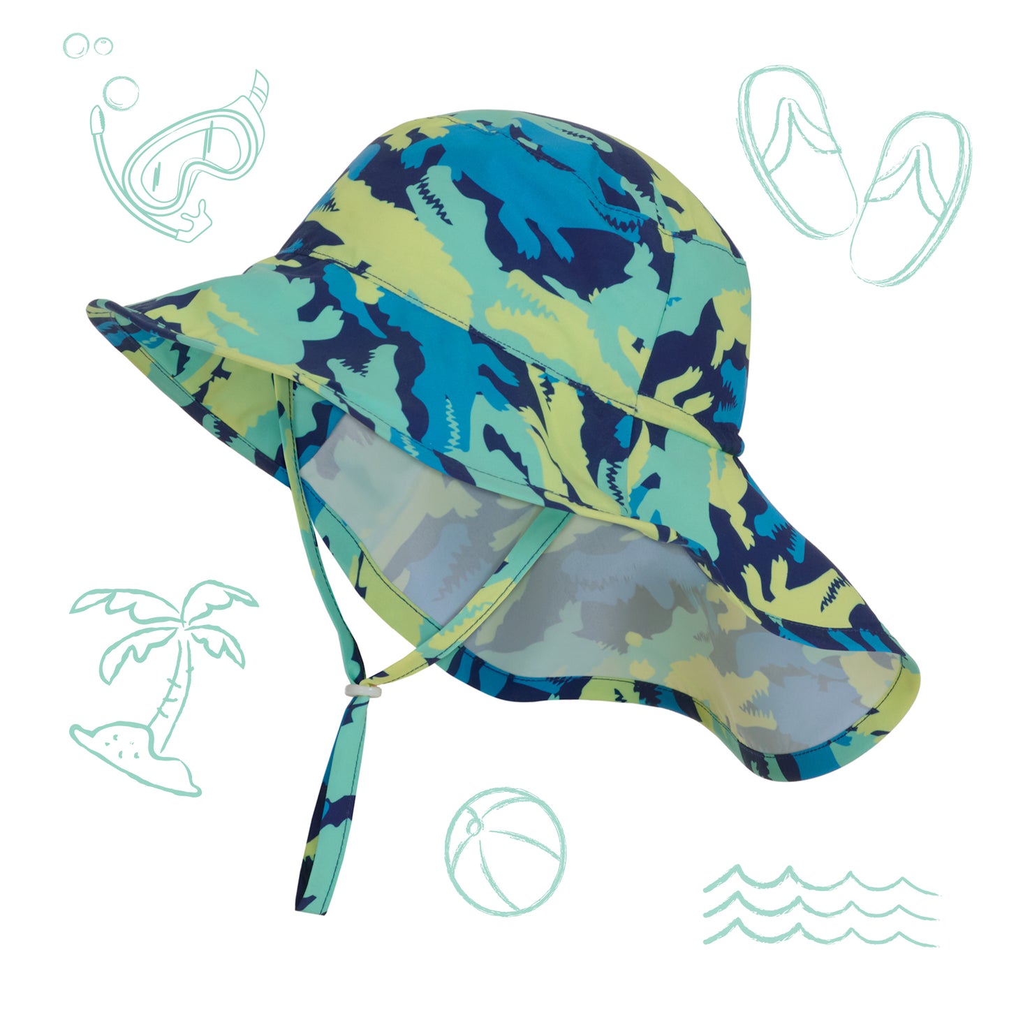 Gator Camo;@A UPF 50 Sun Hat in Gator Camo
