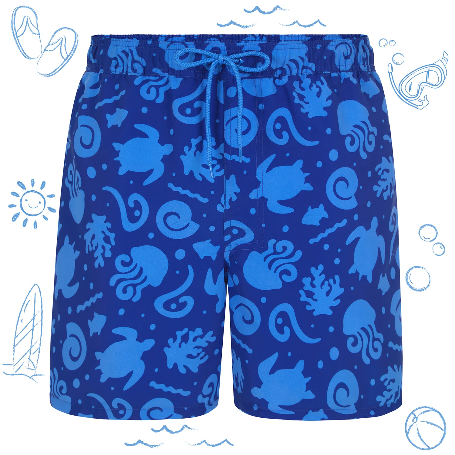 Deep Dive Navy;@A Men's Swim Trunk in Deep Dive Navy