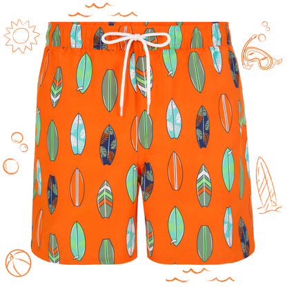 Coastal Tangerine;@A Men's Swim Trunk in Coastal Tangerine

